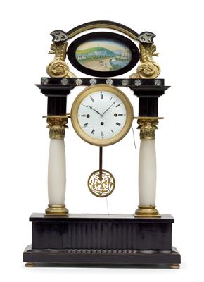 A Biedermeier portal clock with musical mechanism "Weilburg" - Antiquariato