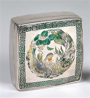 A Japanese lidded box, - Antiquariato