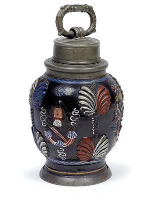 A screw-top bottle (Kruke), Dippoldiswalde (previously attributed to Annaberg) circa 1670/90 - Umění a starožitnosti