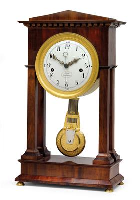 An oversized neoclassical travel clock - Antiques