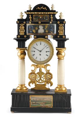 A Biedermeier Portal Clock - Antiques (Clocks, Asian Art, Metalwork, Faience, Folk Art, Sculpture)