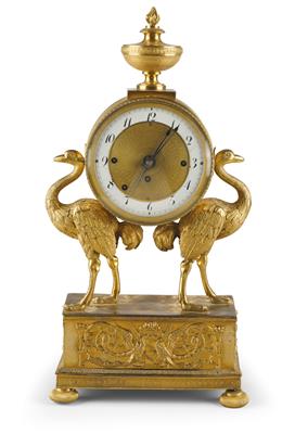 A Neoclassical Bronze Mantel Clock - Antiques (Clocks, Asian Art, Metalwork, Faience, Folk Art, Sculpture)