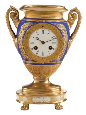 A Neoclassical Porcelain Vase Clock - Antiques (Clocks, Asian Art, Metalwork, Faience, Folk Art, Sculpture)