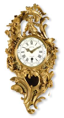 A Rococo Bronze Cartel Clock - Antiquariato