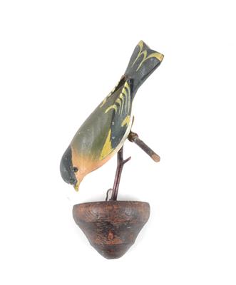 A Viechtau Bird (Robin), - Antiques (Clocks, Asian Art, Metalwork, Faience, Folk Art, Sculpture)