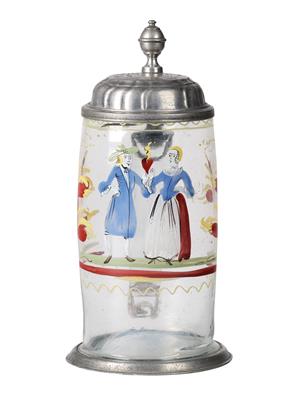 A Tankard with Amorous Couple, - Antiquariato - Parte 1