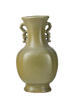 A Vase with Teadust Glaze, China, 19th Century, - Works of Art - Part 1
