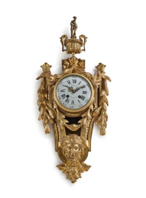 A Bronze Cartel Clock "Leblois H. er, Bd. Bonne Nouvelle 27, Paris", - Antiques & Furniture