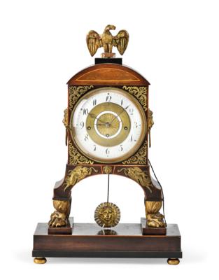 An Empire Commode Clock, - Starožitnosti a nábytek