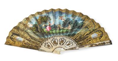 A Folding Fan, France c. 1830, - Anitiquariato e mobili
