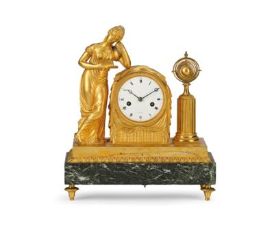 A Neoclassical Ormolu Mantel Clock - "Allegory of Astronomy", - Starožitnosti a nábytek