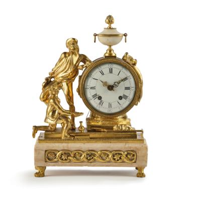 A Small Louis XVI Ormolu Mantel Clock - “The Shoe Cleaner” - Anitiquariato e mobili