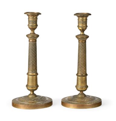 A Pair of Candleholders, - Starožitnosti a nábytek