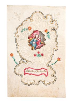 A Lace Picture, St Joseph, - Starožitnosti a nábytek
