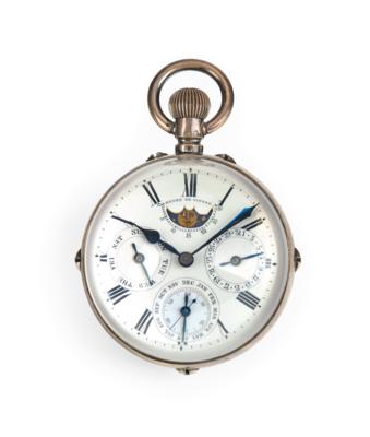 A Ball Clock with Complete Calendar and World Time, from Vienna, - Starožitnosti a nábytek