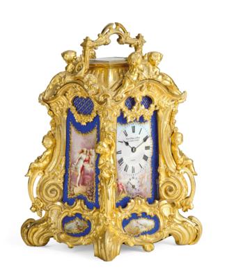 "Napoleon III Reisewecker" "Musy Père  &  Fils, Horlogers du roi, Turin", - Hodiny