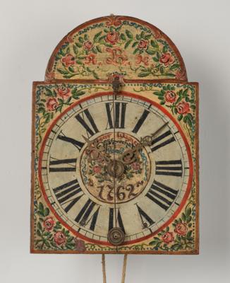 Barock Eisenuhr, bezeichnet "Andreas Wagner in Schwechat 1762", - Clocks