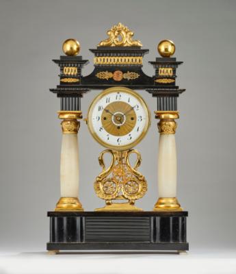 Biedermeier Portaluhr, - Clocks