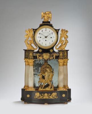 Empire Kommodenuhr "Franz Reichart in Oberhollabrunn", - Clocks