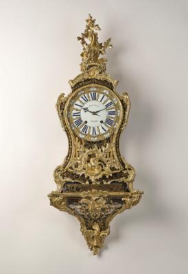 Louis XV Boulle Pendule mit Konsole, "Rousseau à Paris", - Uhren