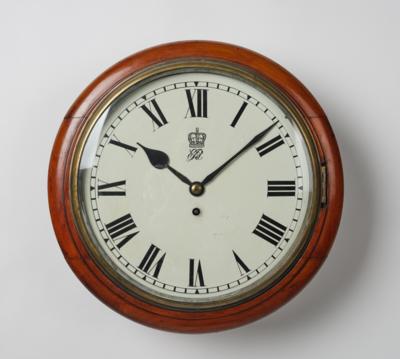 Spätviktorianische Dial Clock"E. R. VII", König Edward VII, - Clocks