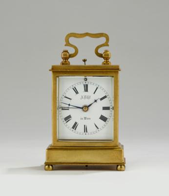 Wiener Biedermeier Reisewecker "A. Liszt in Wien", - Clocks