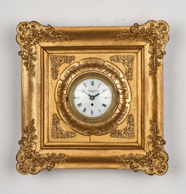 Biedermeier Miniatur Rahmenuhr "Adrianus Preit in Zittau", - Clocks