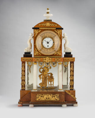 Empire Kommodenuhr mit Jacquemart, - Clocks