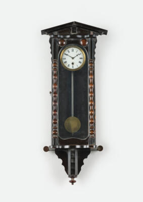 Historismus Miniatur Wandpendeluhr, - Clocks