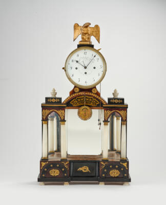 Wiener Empire Kommodenuhr "Joseph Hadeck in Wien", - Clocks