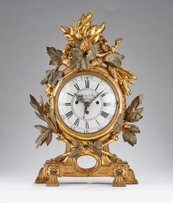 Josephinische Kommodenuhr, bezeichnet Julien Le Roi à Paris', - Clocks