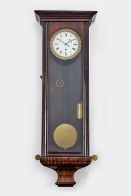 Kleine Spätbiedermeier Wandpendeluhr, - Orologi