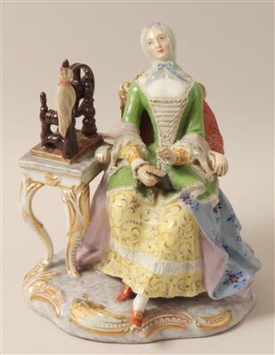 Sitzende Dame, - Antiques