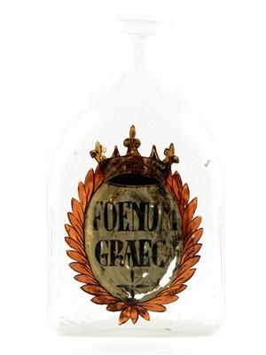 Glasflasche, - Antiques