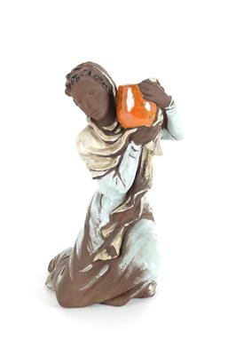 Kniende Frau mit Vase, - Antiquitäten