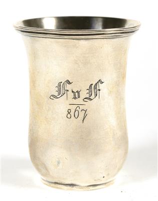 Wiener Silber Becher von 1852, - Antiques