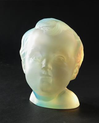 Büste: D'Enfant "Garconnet", Modell: 8530, Marius Ernest Sabino, Paris, um 1930 - Jugendstil e arte applicata del XX secolo