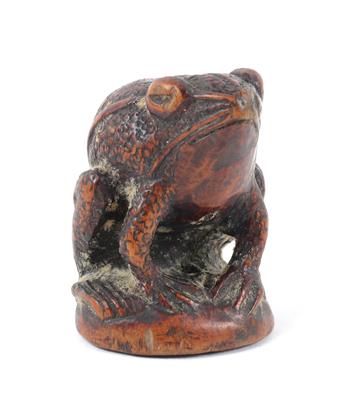 Netsuke einer Kröte, - Antiquariato