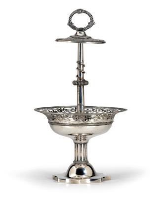 Wiener Biedermeier Tafelaufsatz, - Silber