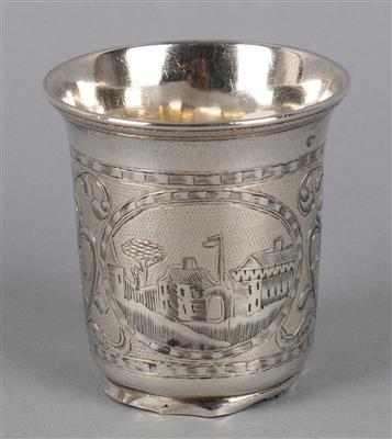 Moskauer Silber Becher von 1834, - Silber