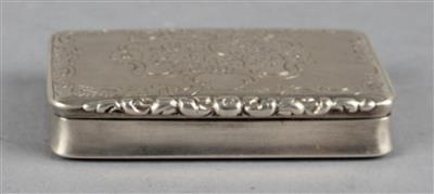 Wiener Silber Tabatiere von 1847, - Stříbro