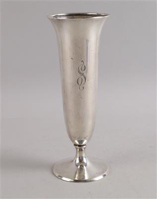 Silber Vase, - Silber