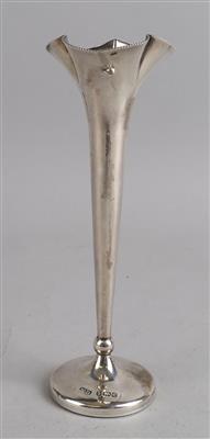 Birminghamer Silber Vase, - Silber