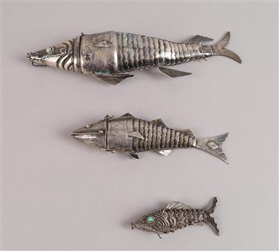 Drei Fische, - Silver