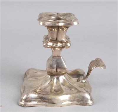 Wiener Beidermeier Silber Handkerzenleuchter, - Silver