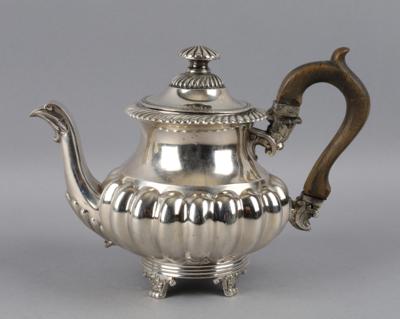 Neapolitanische Silber Teekanne, - Silber