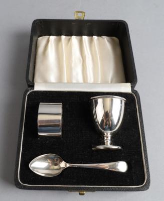 Sheffielder Silber Frühstücksgarnitur, - Argenti