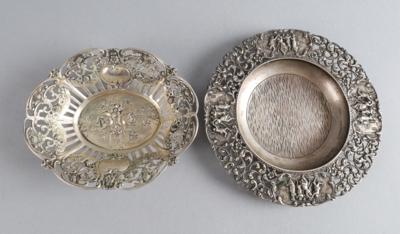 2 Silber Schalen, - Silver