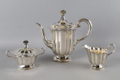 Deutsche Art Deco Kaffeegarnitur, - Silver