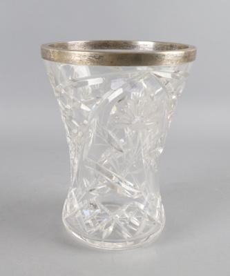 Firma Alexander Sturm - Wiener Vase mit Silbermontierung, - Stříbro